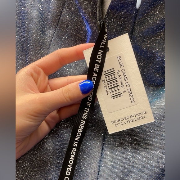 SLA BLUE PETITE CAMILLE DRESS SOLD OUT NEVER WORN - Picture 4 of 4